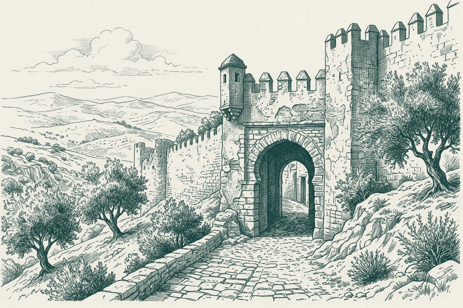 The Historic Walls of Seville