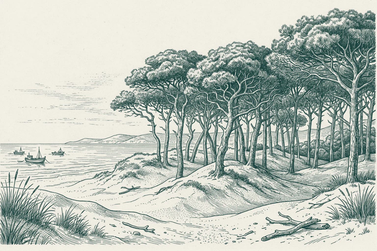 The coastal landscapes of Barbate