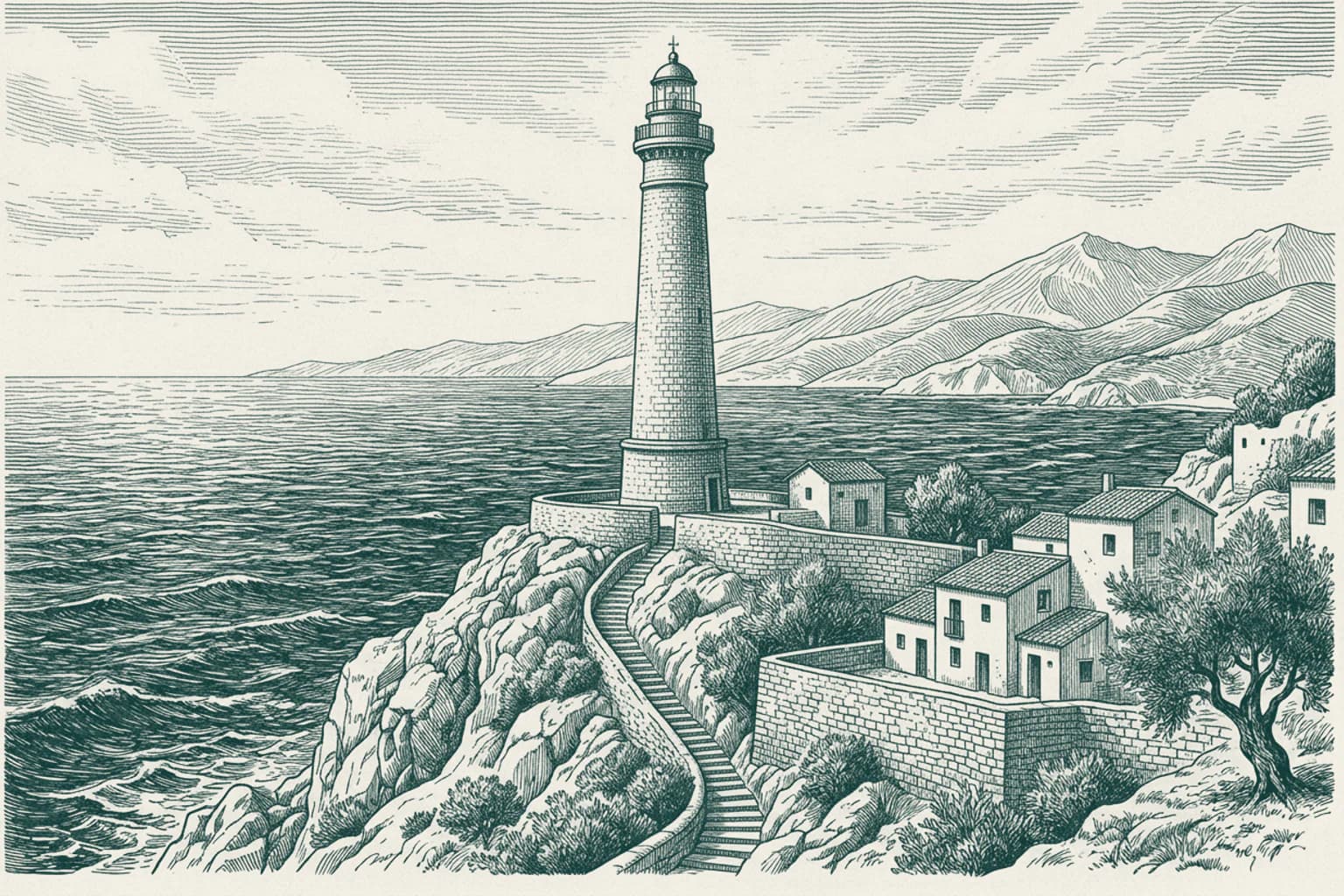 The Calaburras Lighthouse beacon