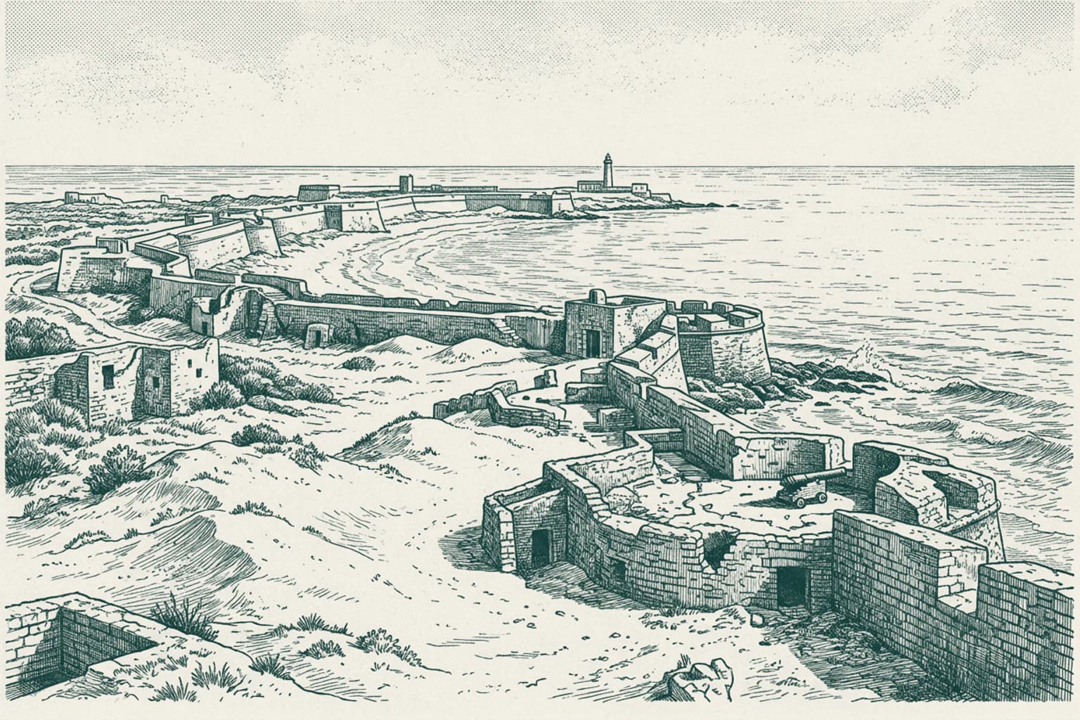 The defenses of La Línea