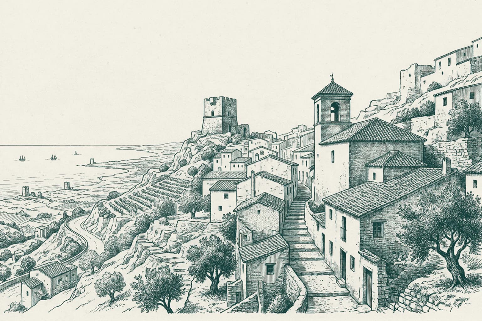 The Road Connecting Mijas and Fuengirola