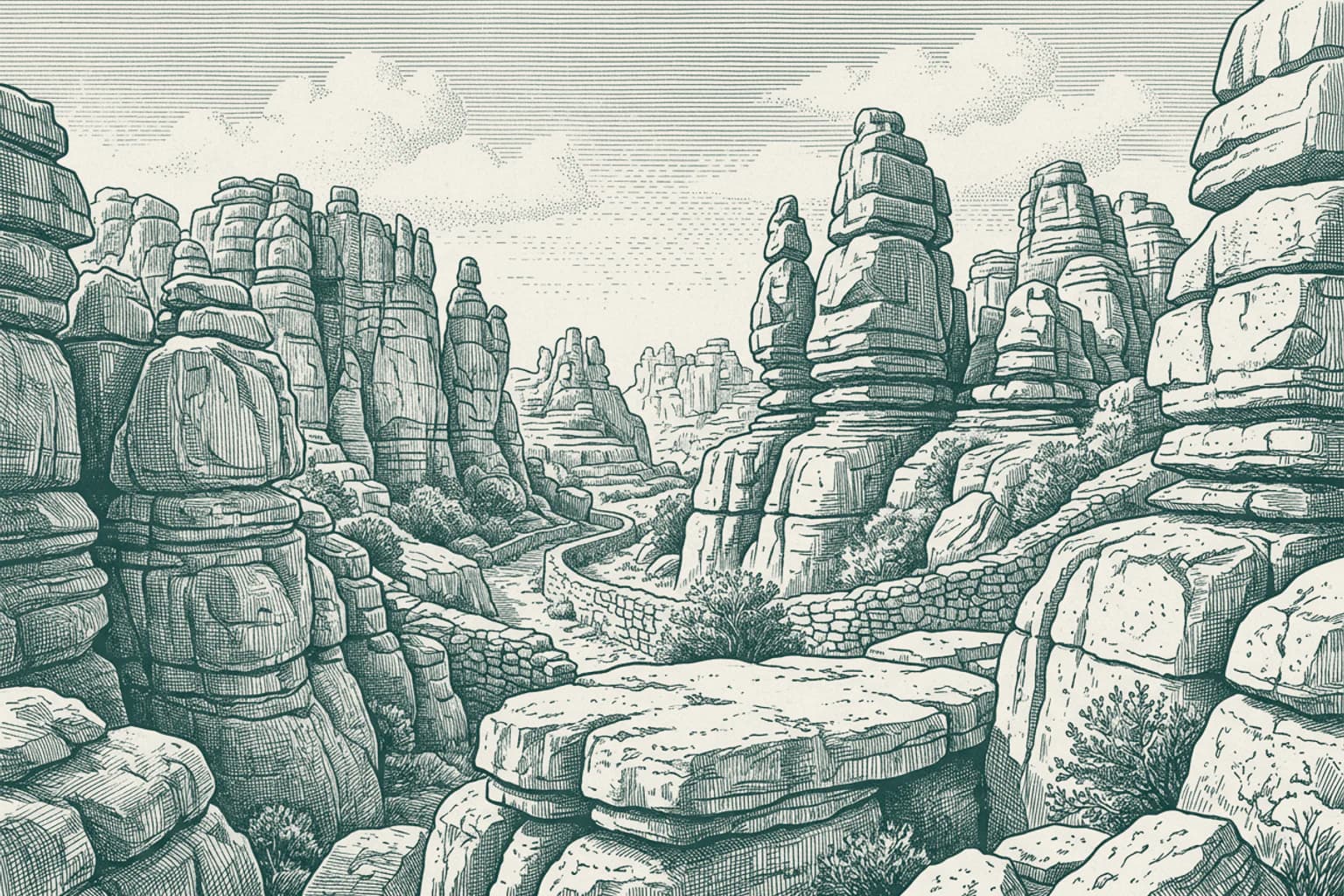 Причудливые скалы Торкаль-де-Антекера